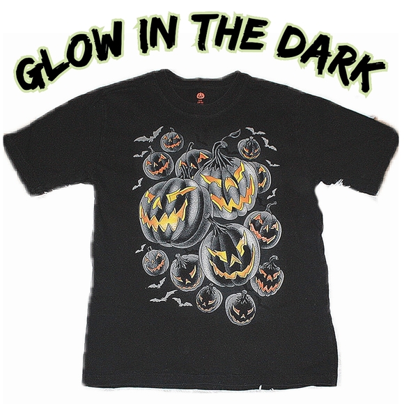 Halloween Other - Unisex Kids Glow in the Dark Halloween Graphic Tee